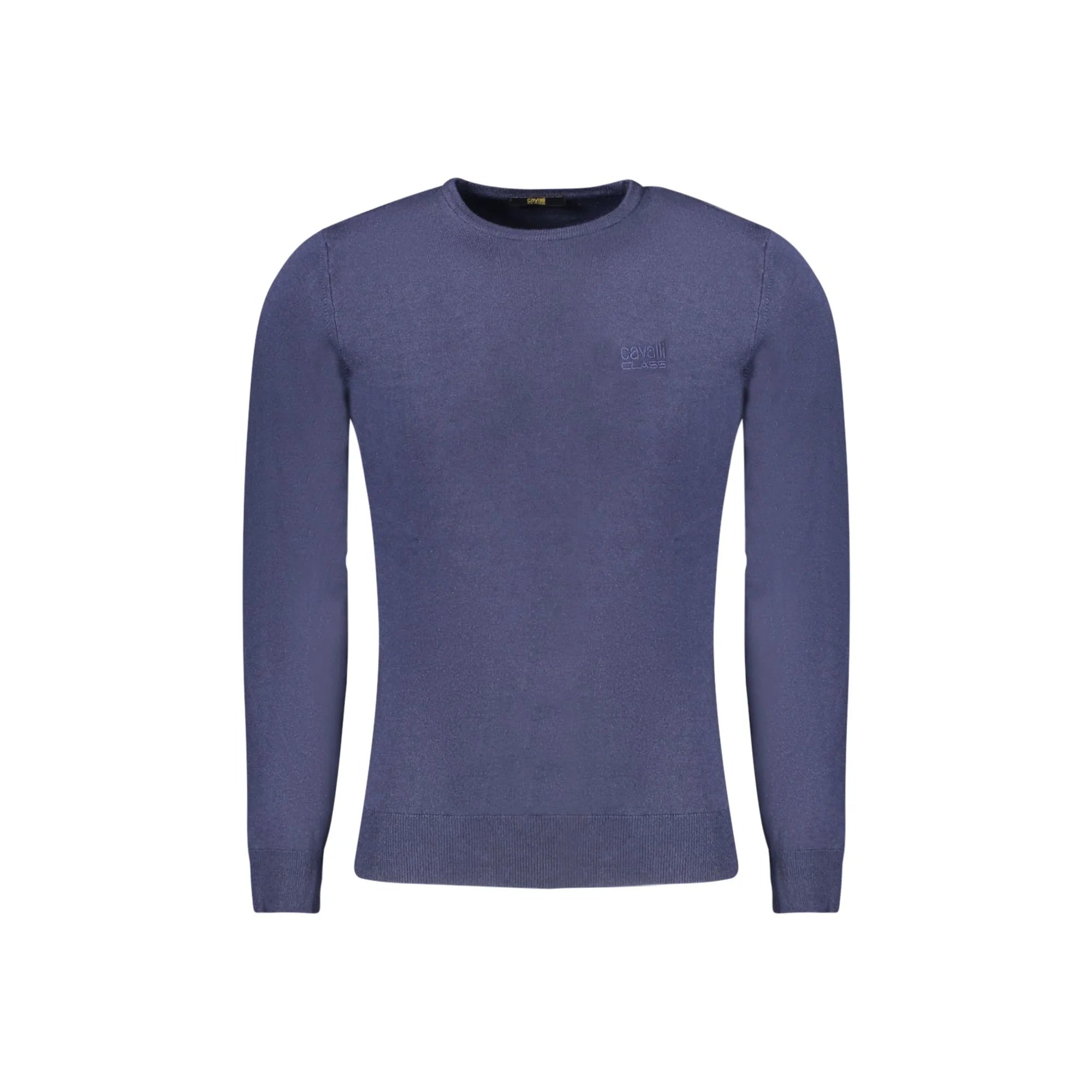 Cavalli Class Maglia Uomo Blu Girocollo con Logo Maglie - foto prodotto